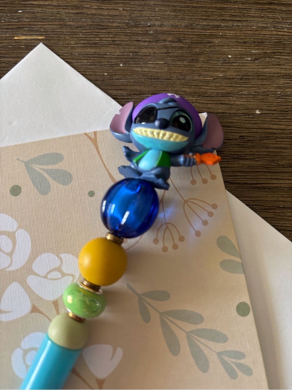 Disney Doorables: Lilo & Stitch: Stitch Halloween handmade beaded pen